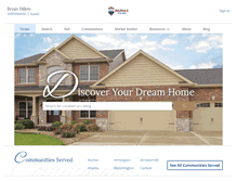 Tablet Screenshot of bloomington-homes.com
